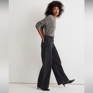NWT Madewell Superwide-Leg Jeans - Size 25 - Black